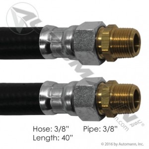 Air Hose Assy 3/8in 3/8in Swivels-40in L