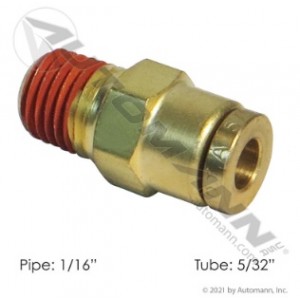 Brass PLC Male Connector 5/32 X 1/16in
