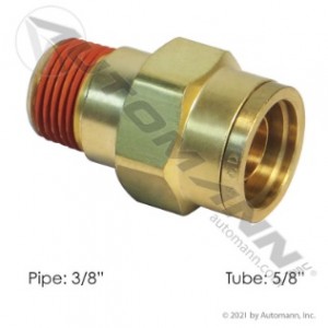 Brass PLC Male Connector 5/8 X 3/8in