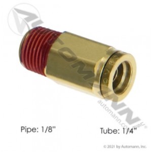 Brass PLC Male Connector 1/4 X 1/8in