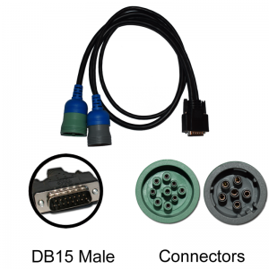 Deutsch 6 And 9 Pin Y Cable : Green CAN500 Connector for Nexiq USB Link 402048