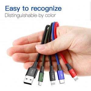 Baseus 4 in 1 Charger Cable Type C Micro USB