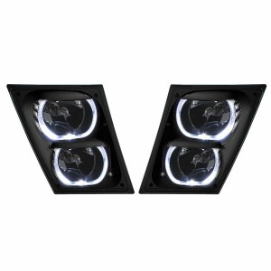 Set Pair LED Performance Fog Light Lamp Set for Volvo VNL VNM Truck New