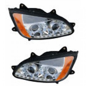 Kenworth T660 T700 Headlight Projector with Led Stripe Pair Left Right 2008-2016